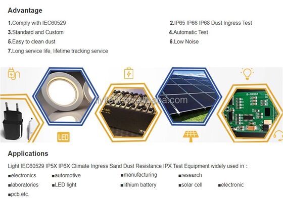 LIYI シミュレーション砂塵試験チャンバー 環境および粉塵試験機器